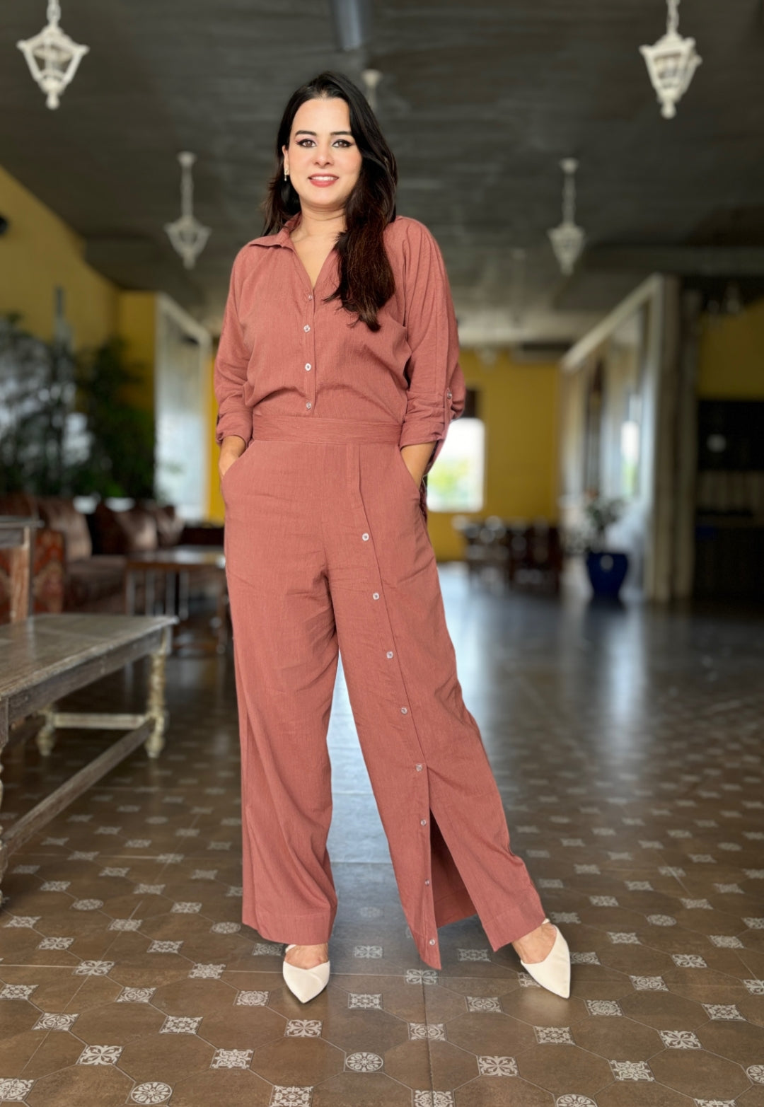 Coco Brown Cotton Cord Set