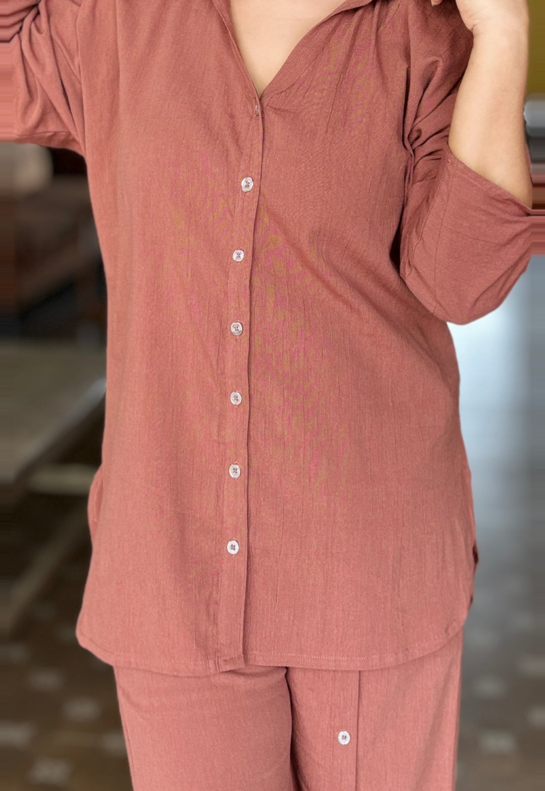 Coco Brown Cotton Cord Set