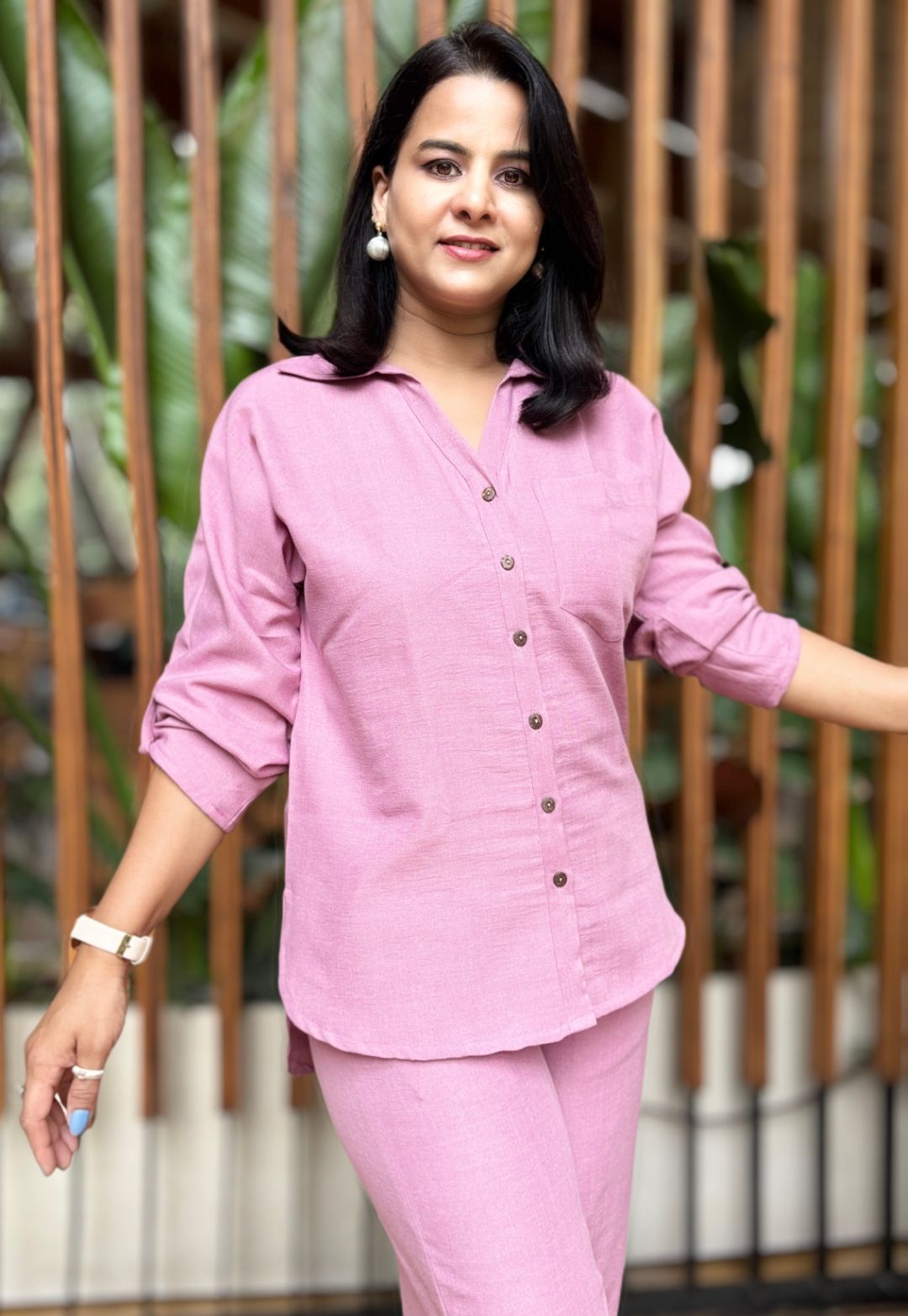 Onion Pink Cotton Cord Set