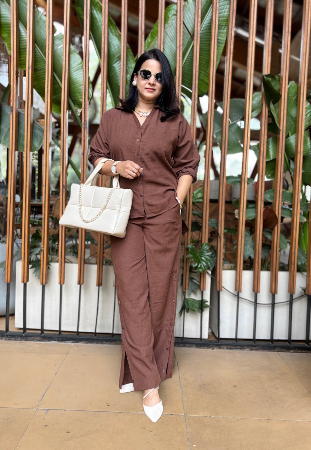 Brown Cotton Cord Set