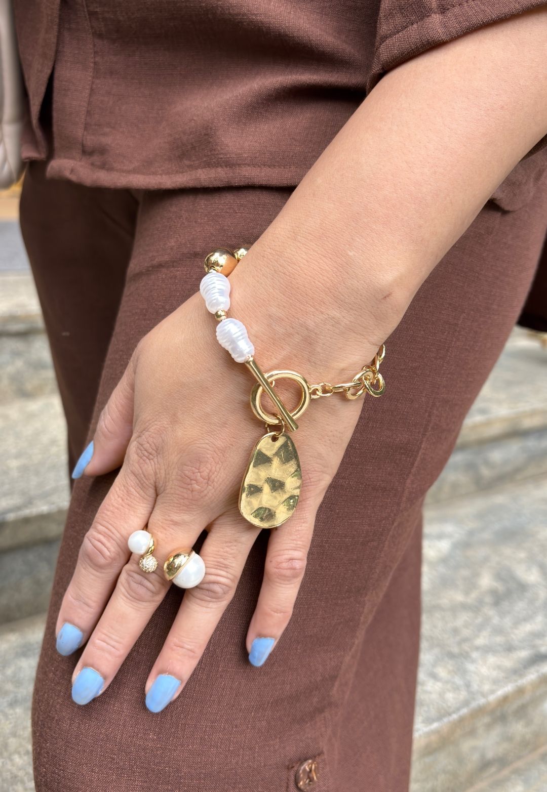 Brown Cotton Cord Set