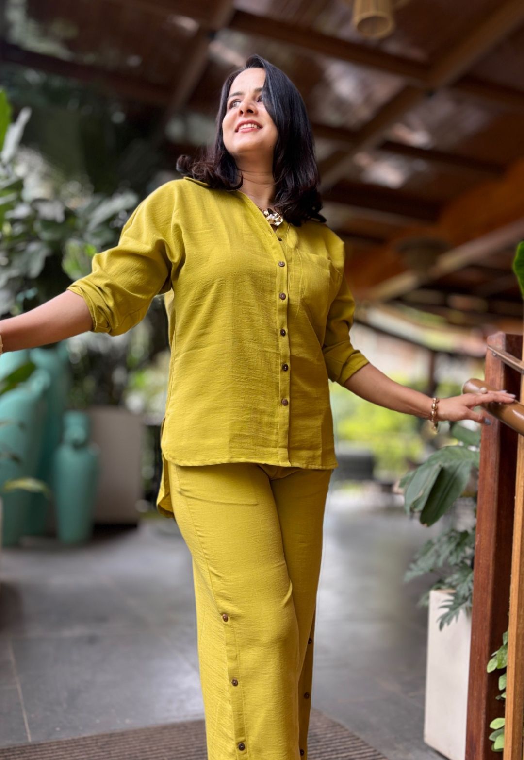 Chrome Yellow Cotton Cord Set