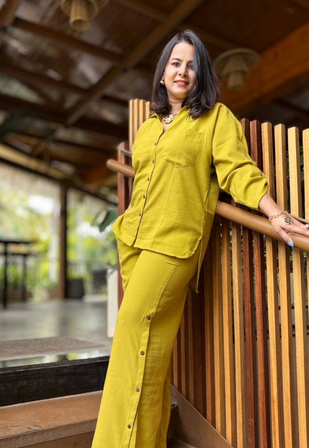 Chrome Yellow Cotton Cord Set