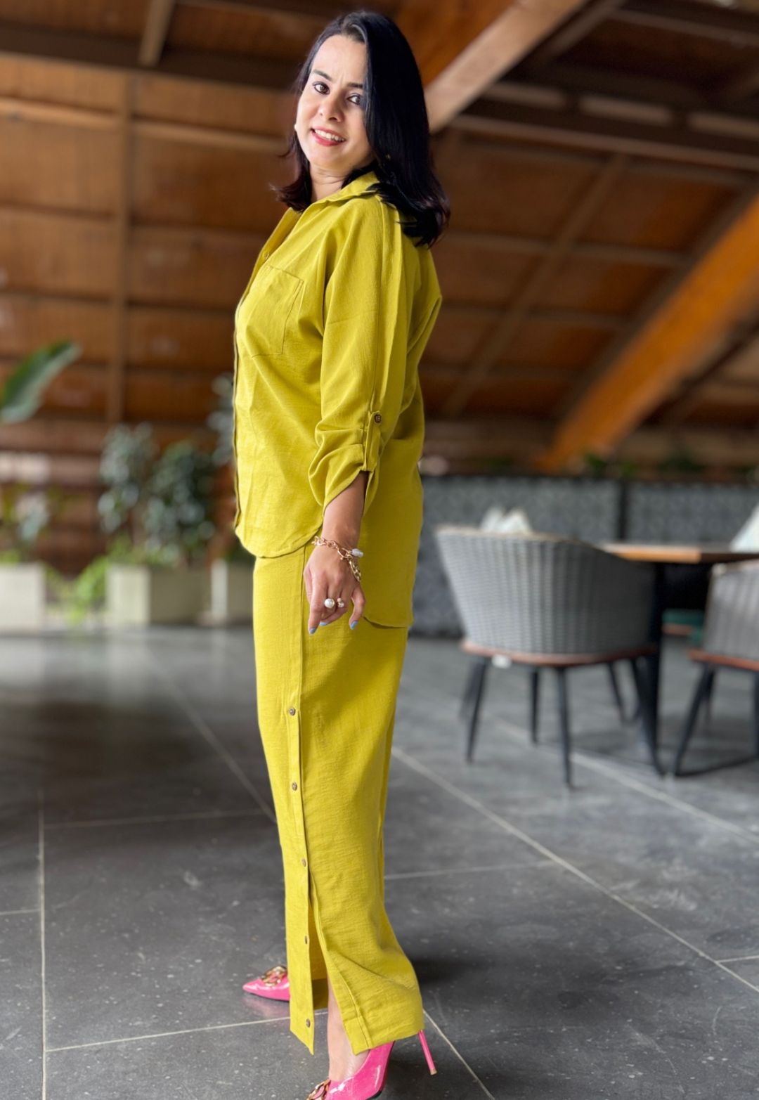 Chrome Yellow Cotton Cord Set