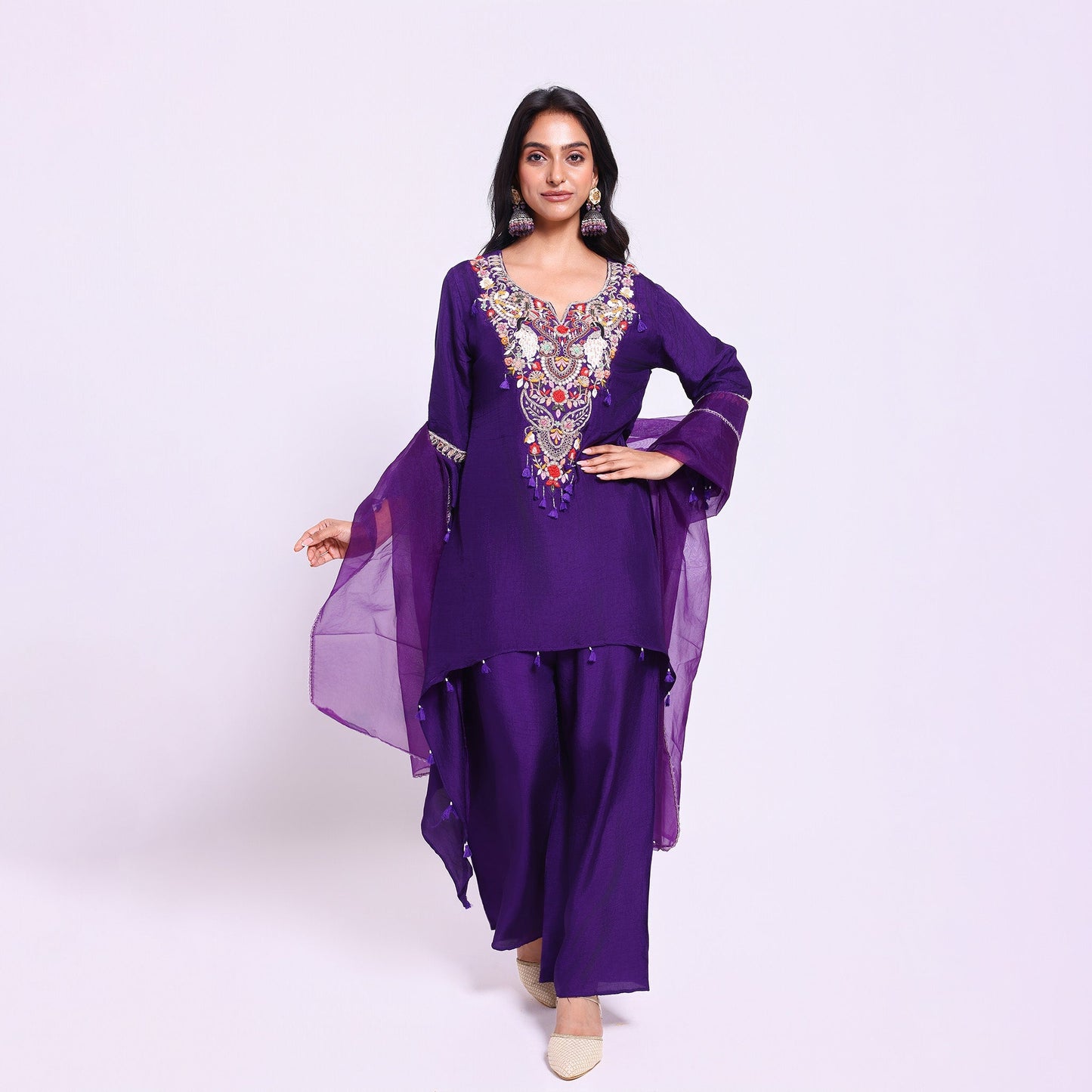 Royal Purple Ethnic Set