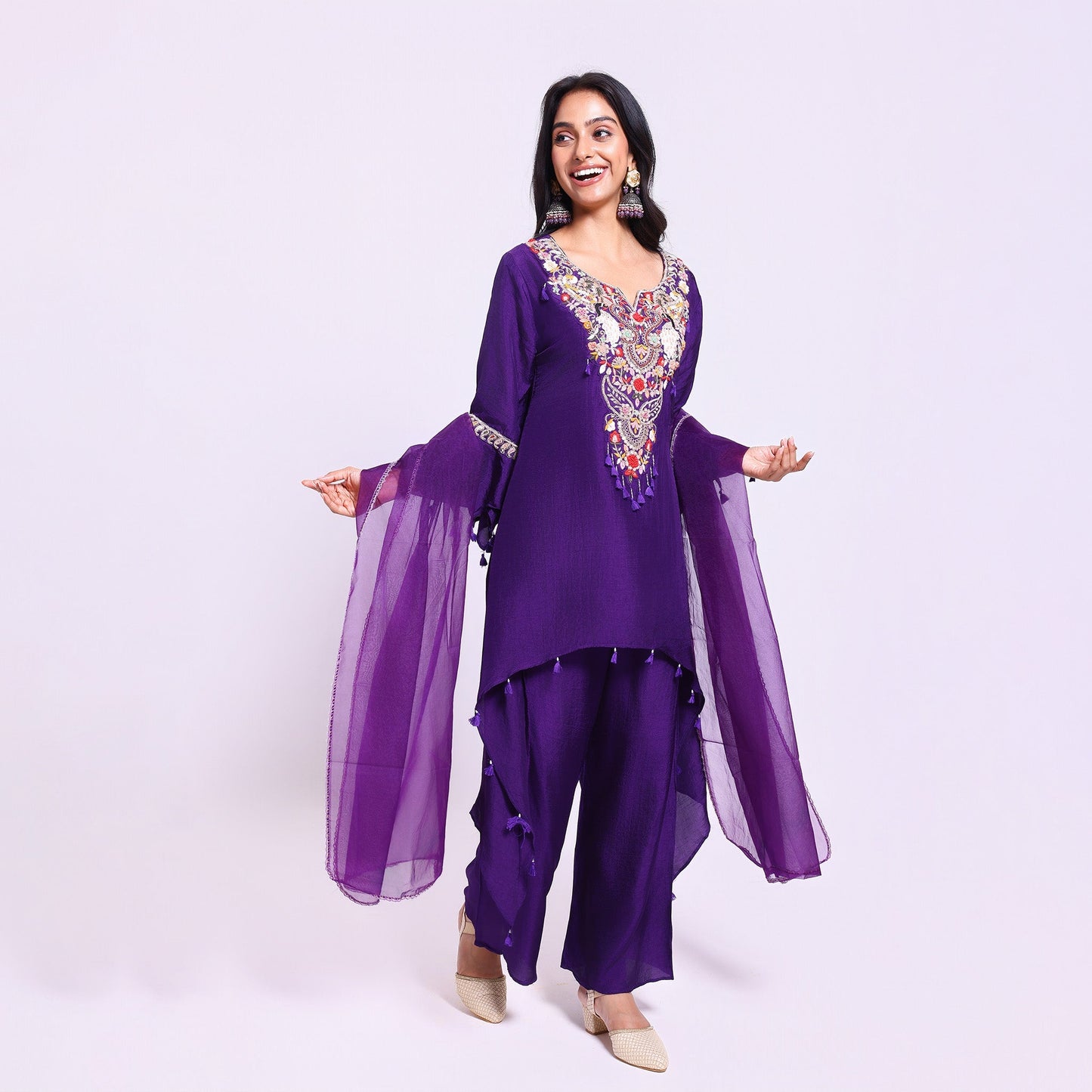 Royal Purple Ethnic Set