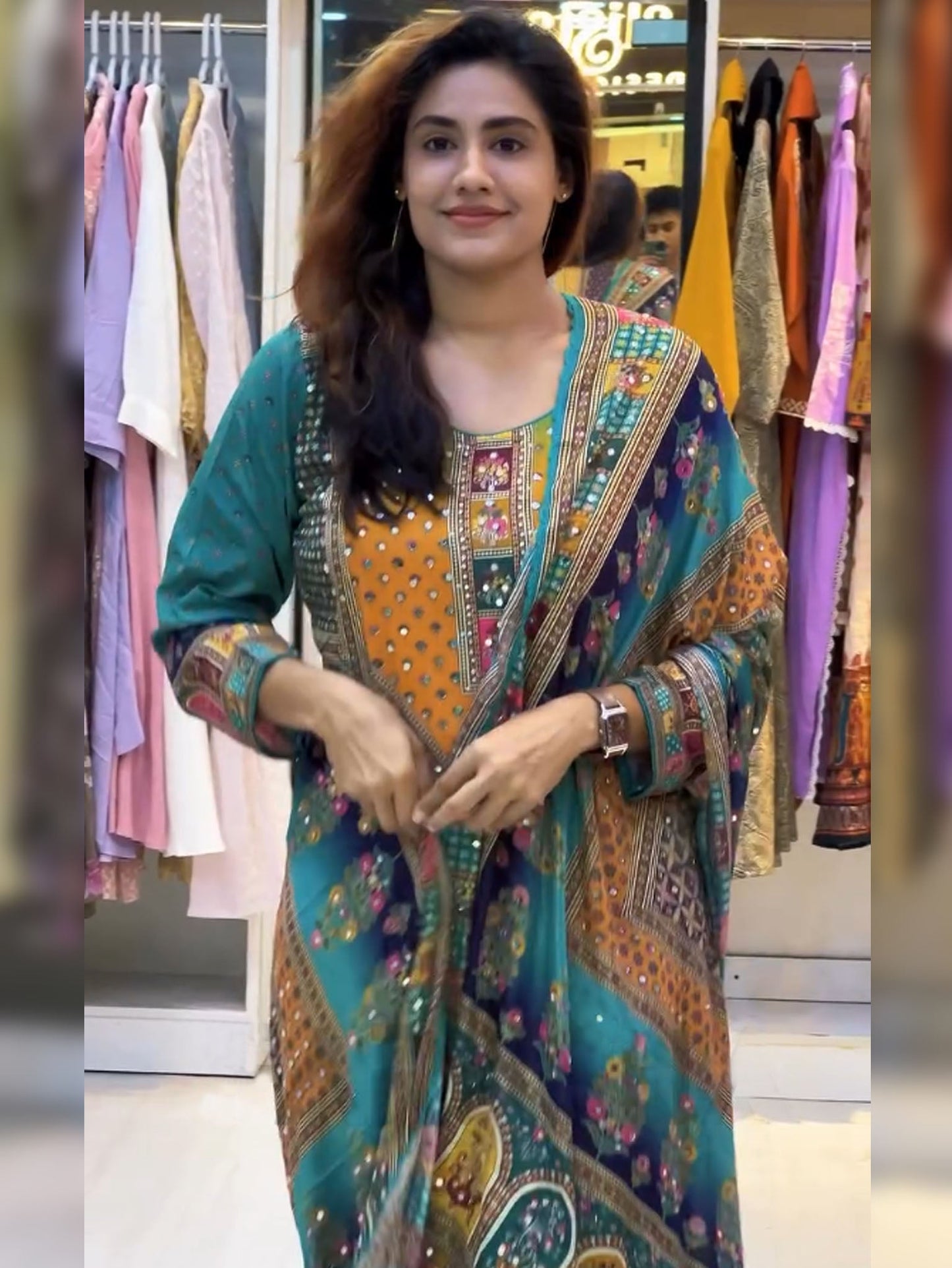 Nazama-Heavy Fancy Pair With Dupatta Set