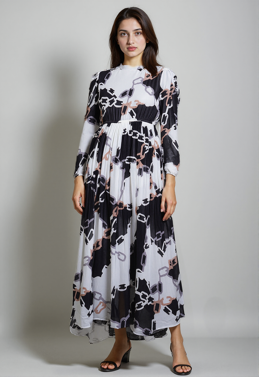 Chain Charm Maxi Dress