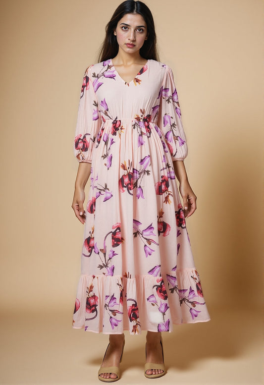 Blush & Lush Floral Maxi Dress