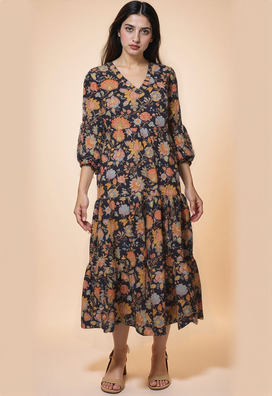 Deep Dream Flow Maxi Dress
