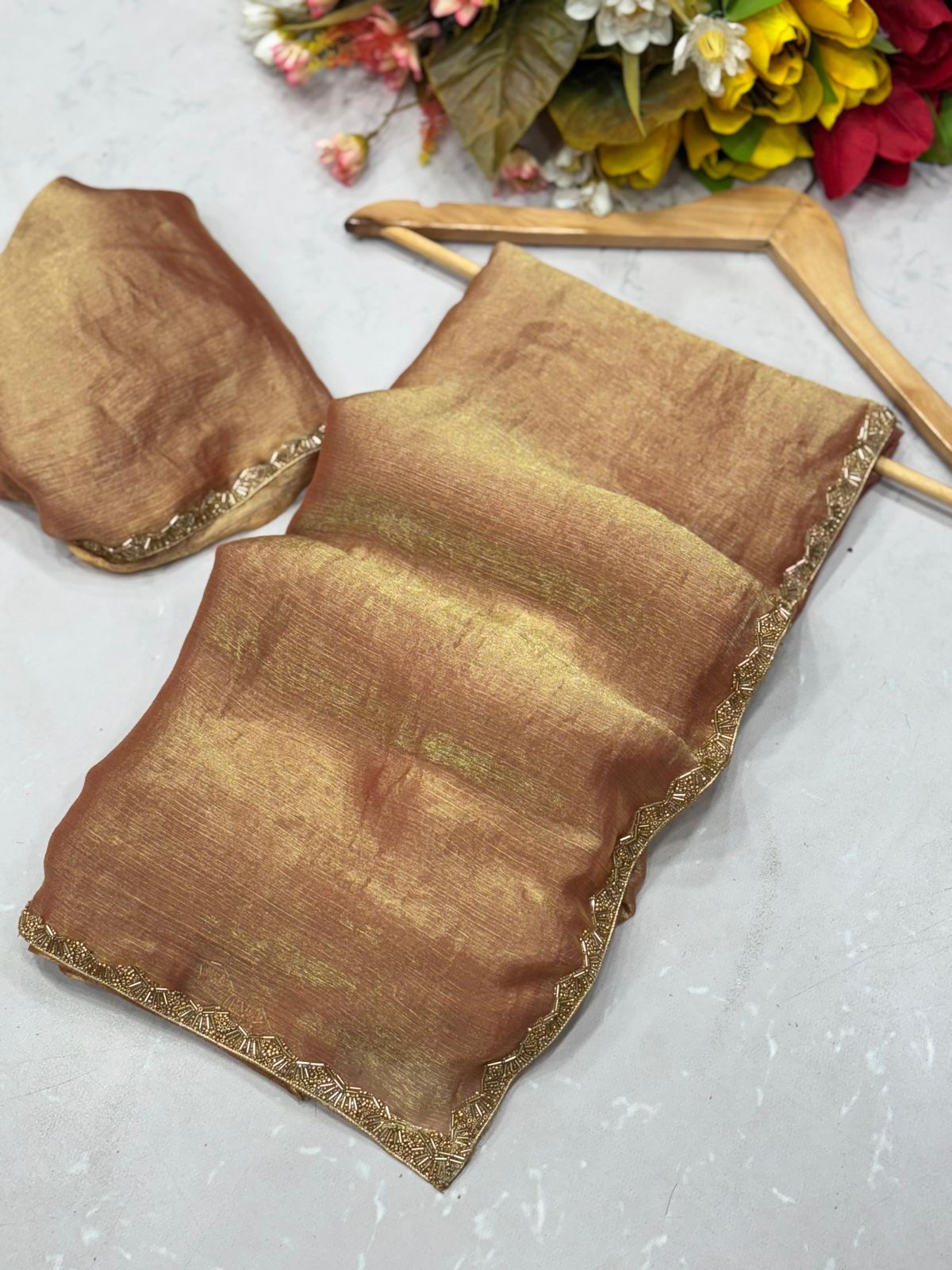 RANGOOT SUPPER HIT SIMARI SHINE GOLDEN SAREE