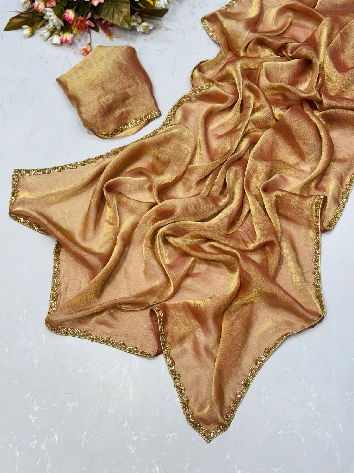 RANGOOT SUPPER HIT SIMARI SHINE GOLDEN SAREE