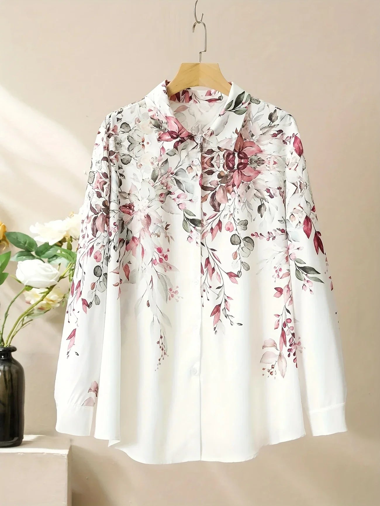 EasePrint Co-Ord – Longline Printed Shirt with Wide Pants