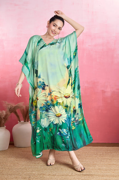 Daisy Meadows Soft Satin Kaftan