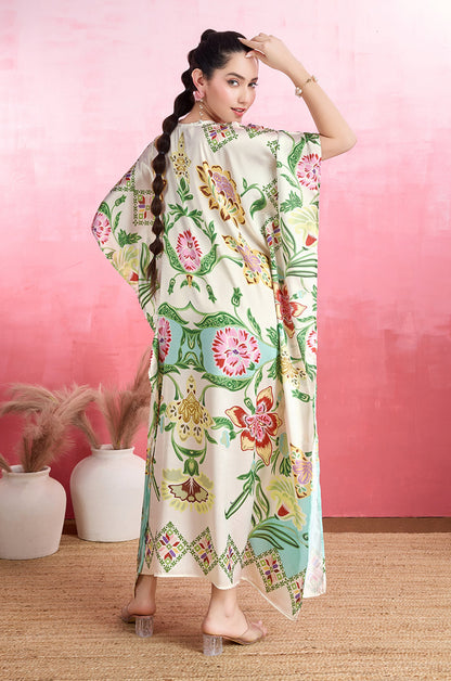 Enchanted Charm Soft Satin Kaftan