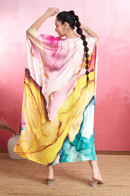 Crystal Cove Soft Satin Kaftan