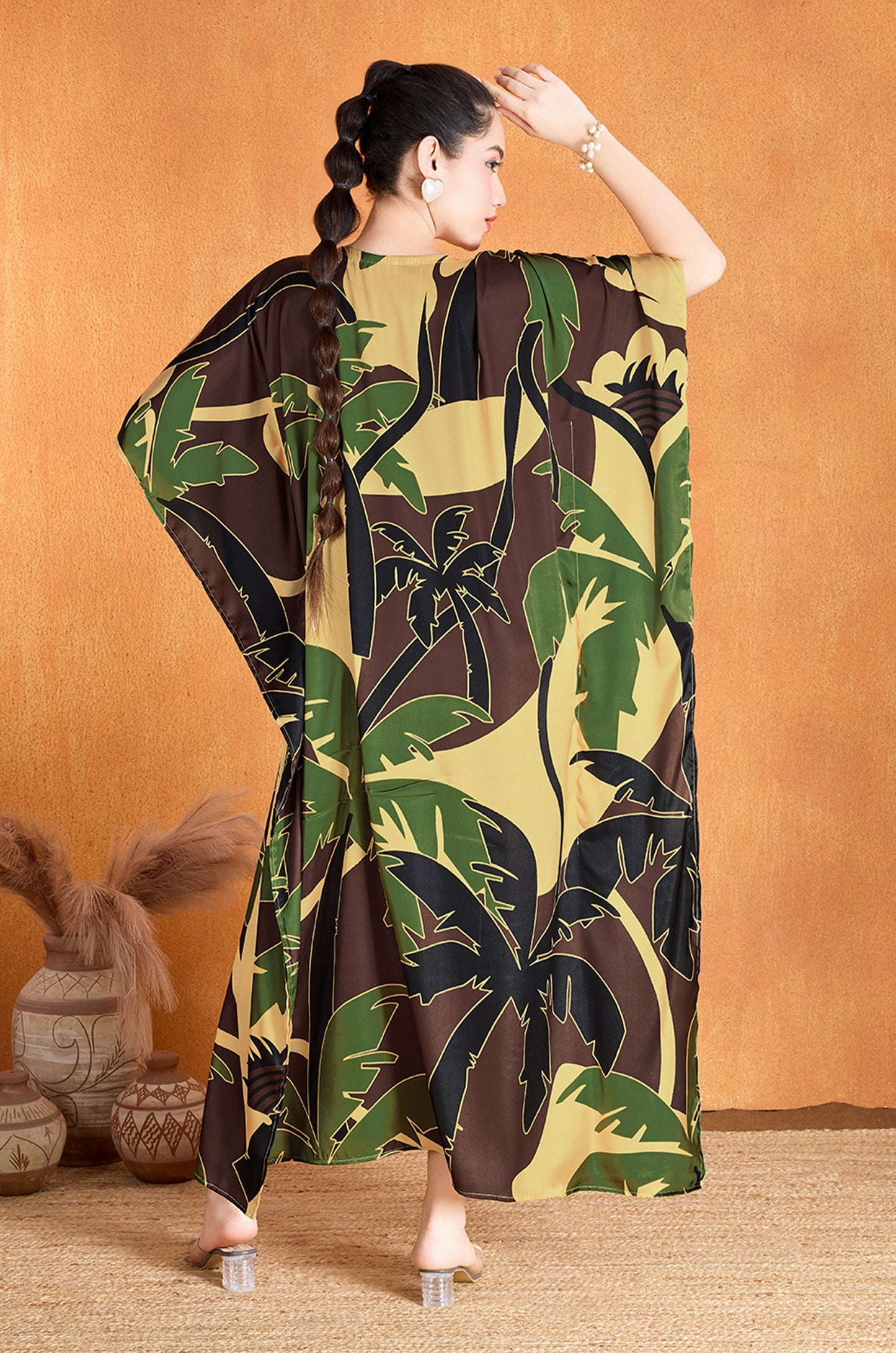 Plamscape Soft Satin Kaftan
