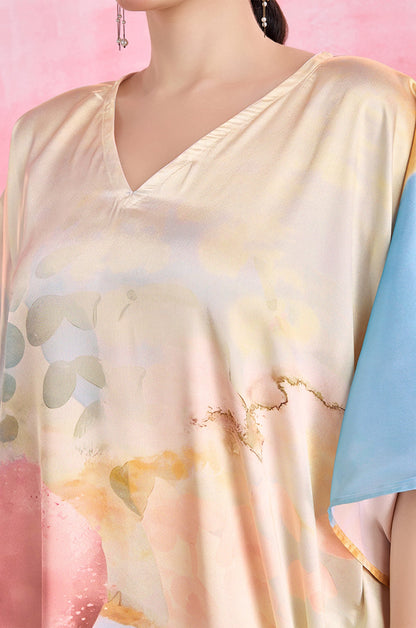 Nautical Shore Soft Satin Kaftan