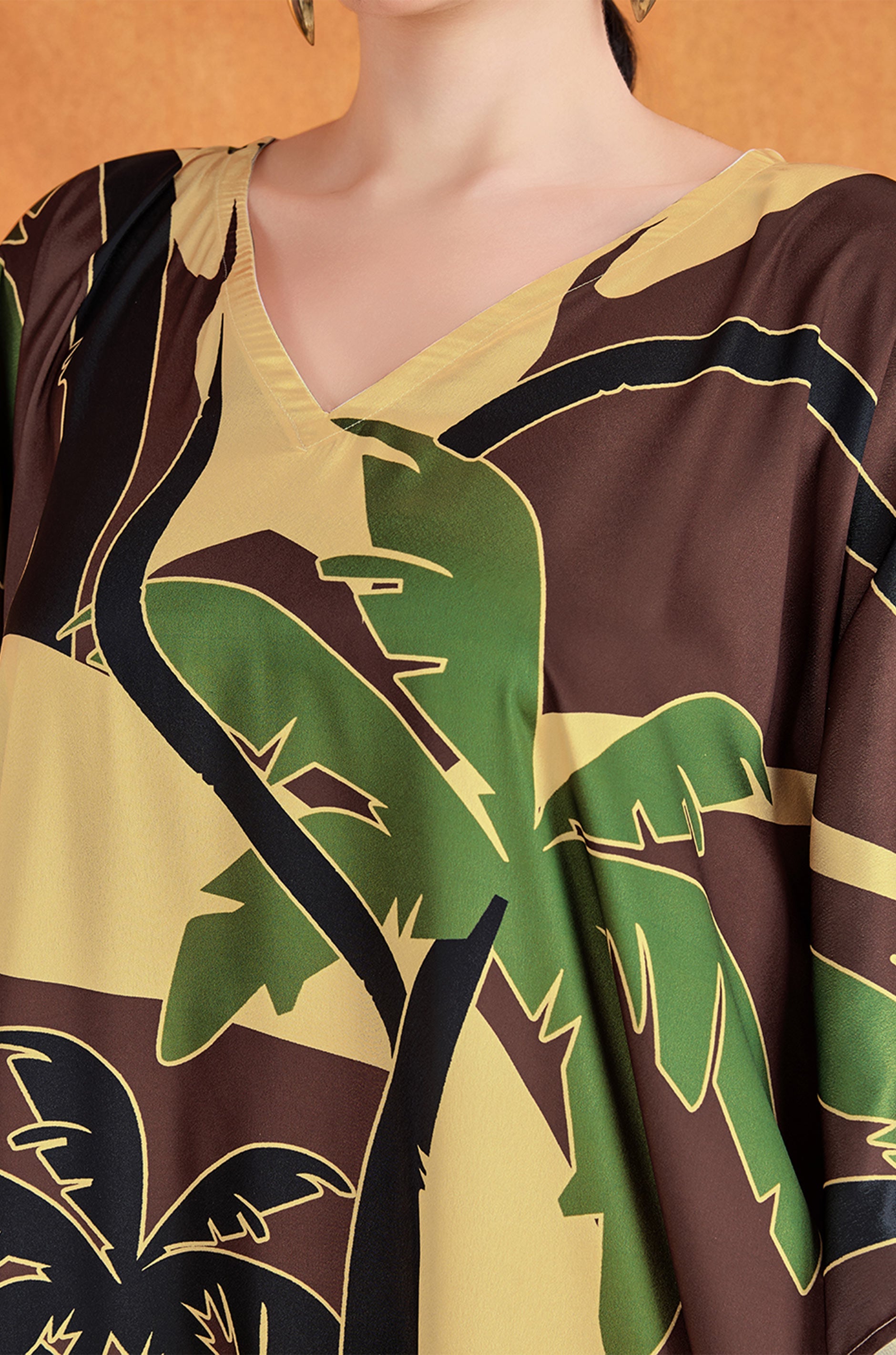 Plamscape Soft Satin Kaftan