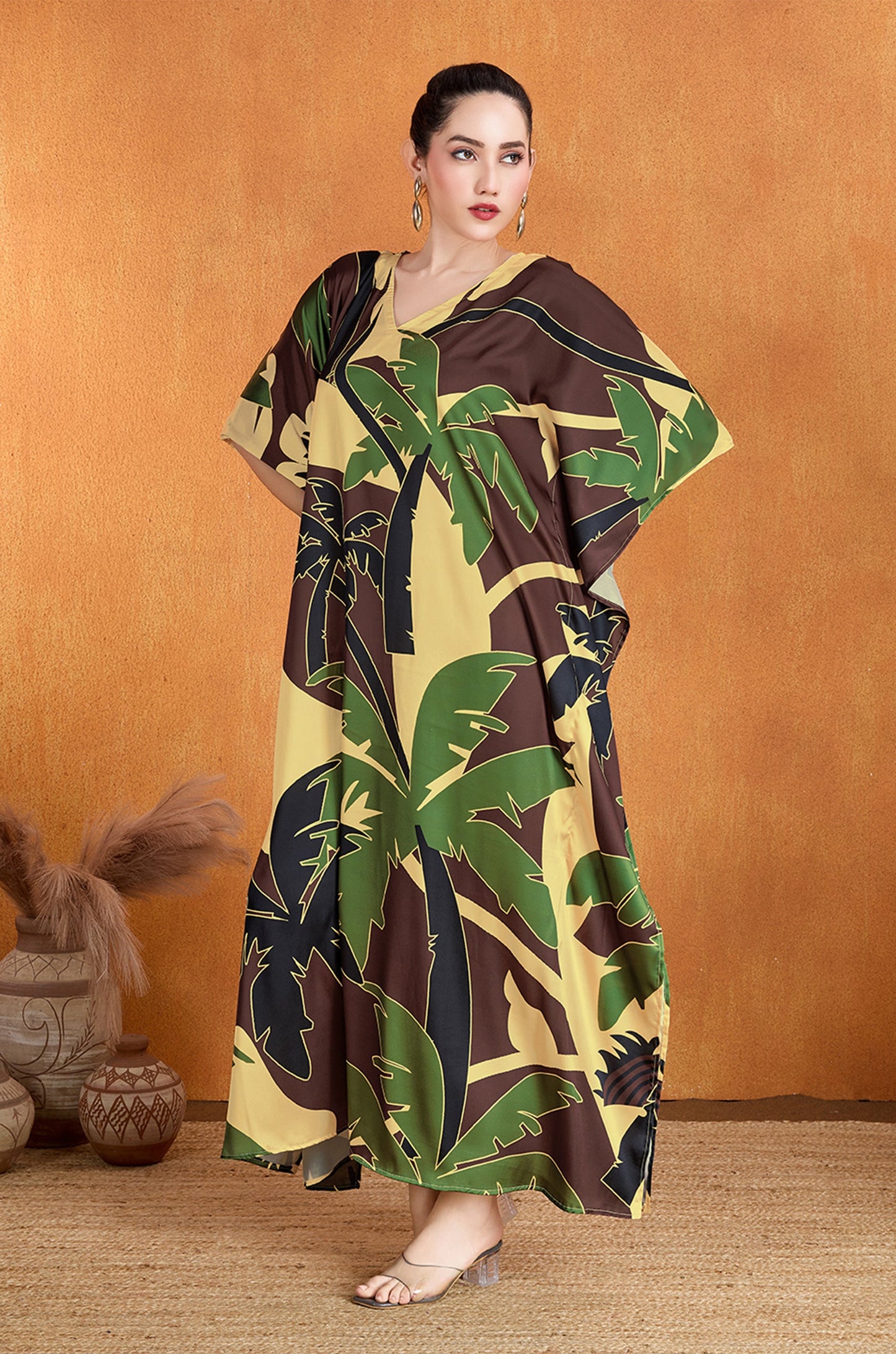 Plamscape Soft Satin Kaftan
