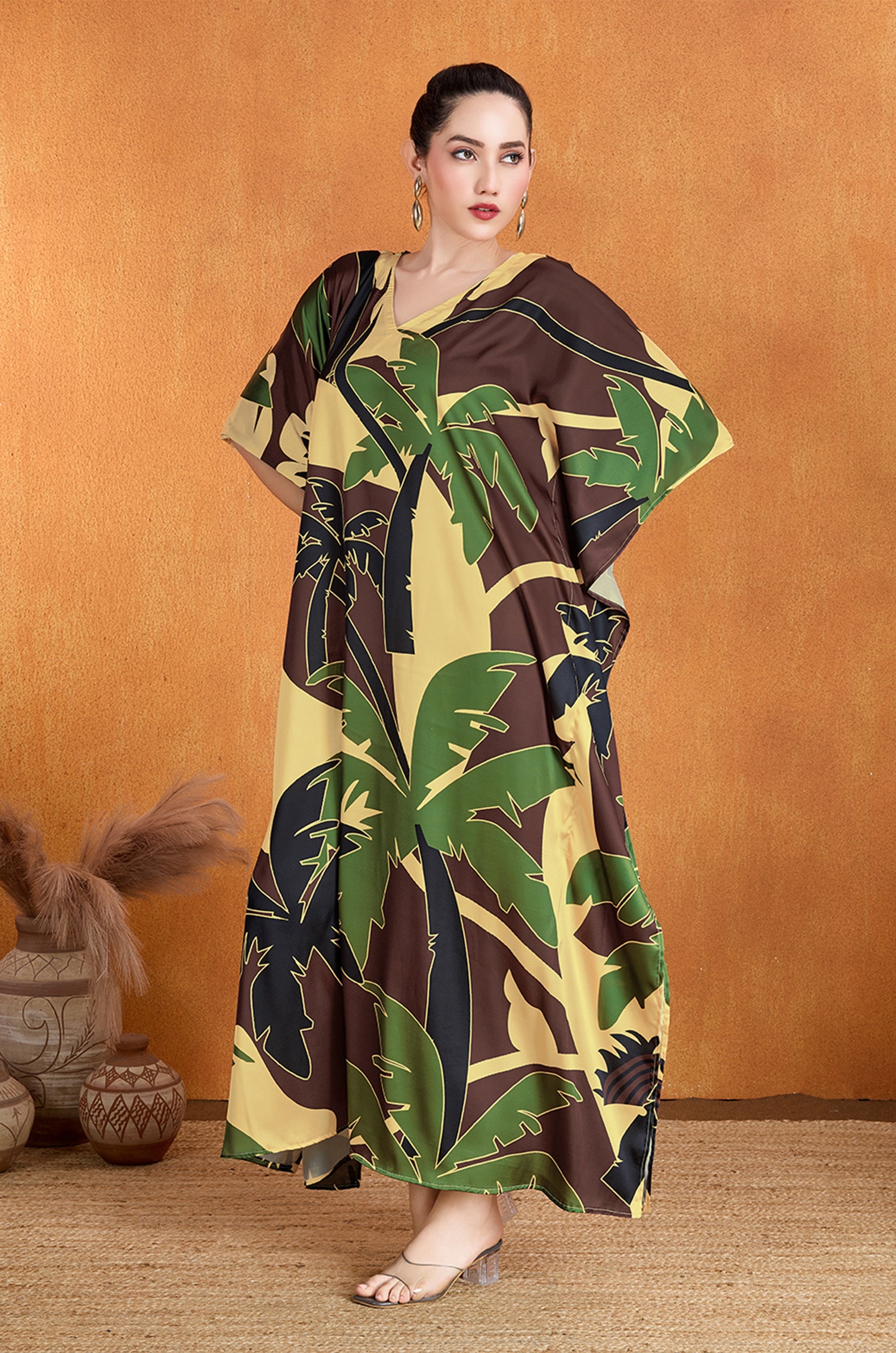 Plamscape Soft Satin Kaftan