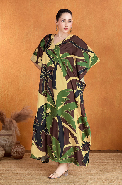 Plamscape Soft Satin Kaftan