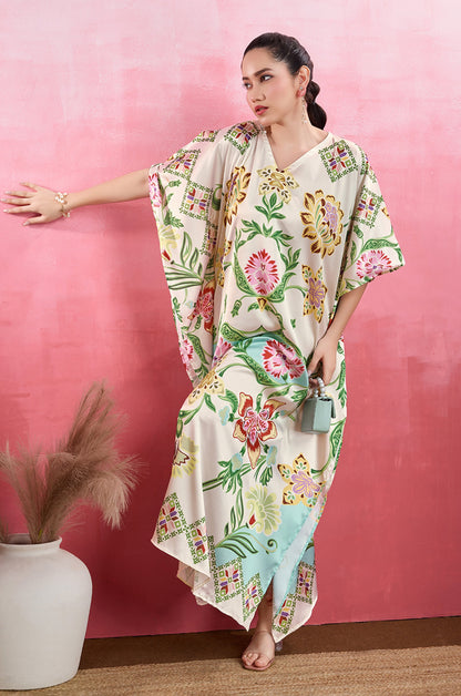 Enchanted Charm Soft Satin Kaftan