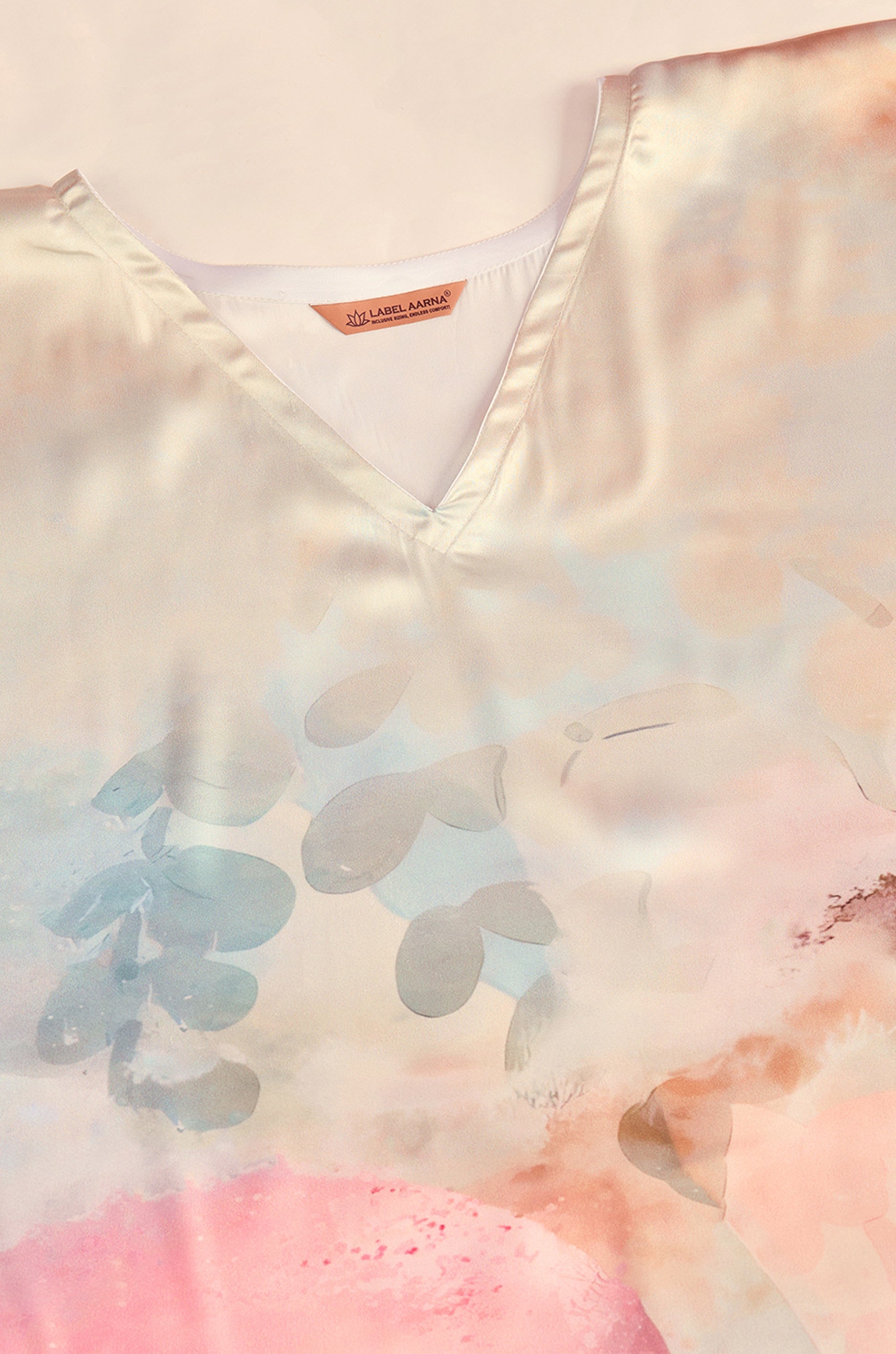 Nautical Shore Soft Satin Kaftan