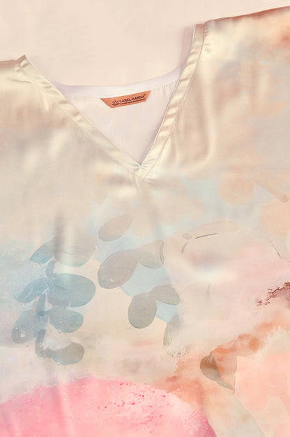 Nautical Shore Soft Satin Kaftan