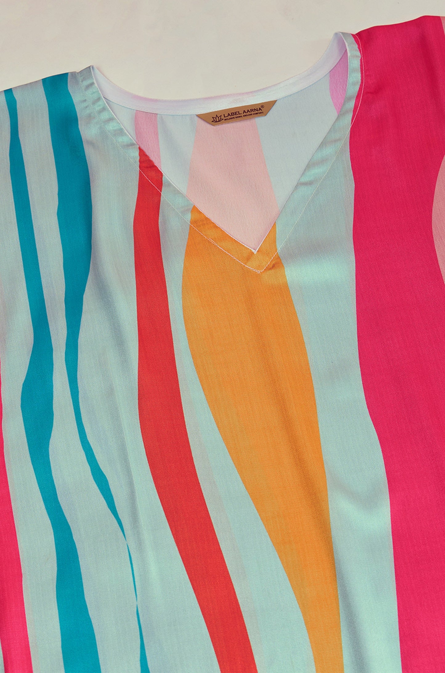 Surging waves Soft Satin Kaftan