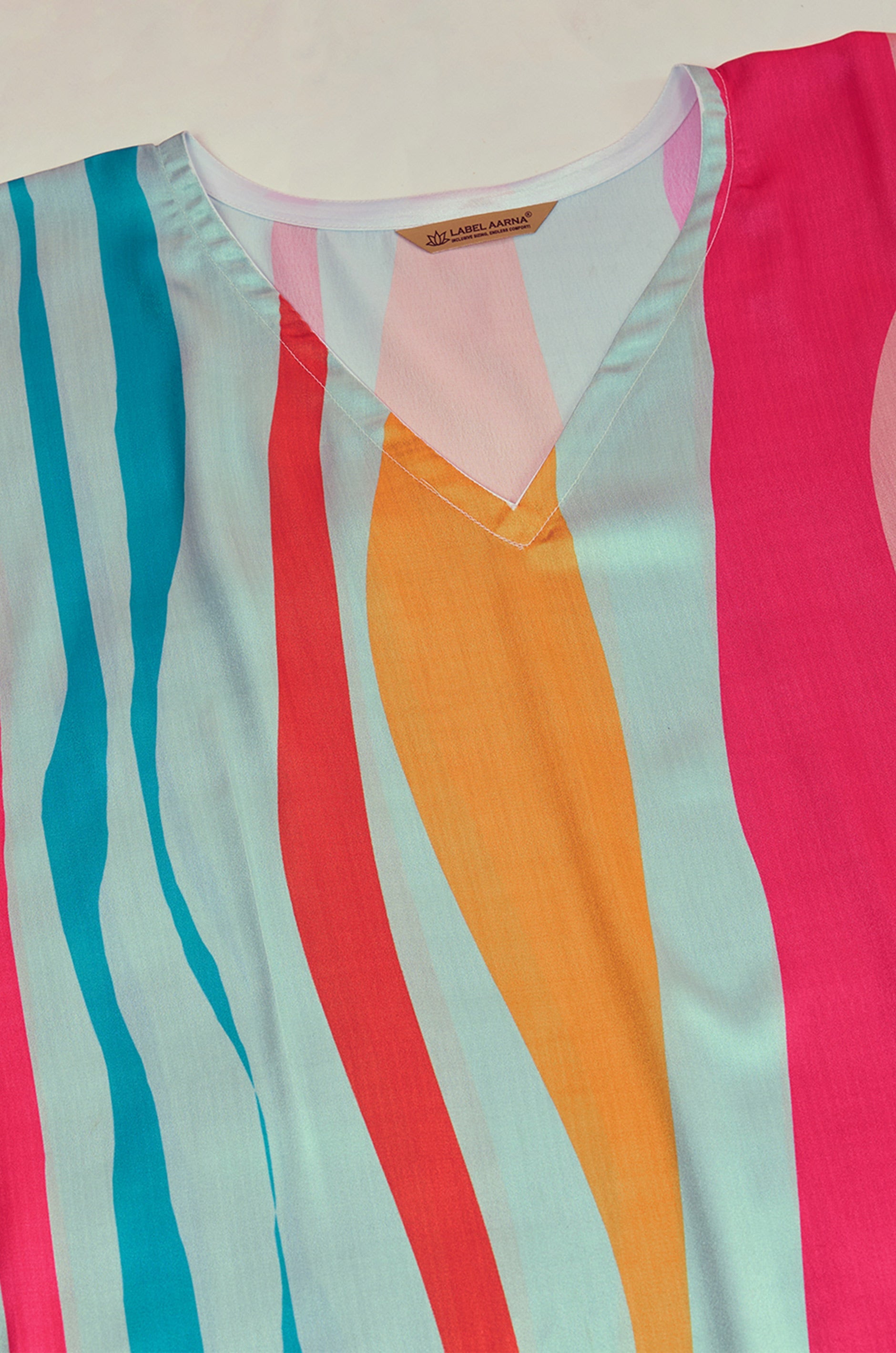 Surging waves Soft Satin Kaftan