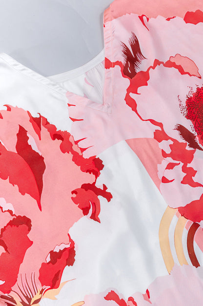 Ruby Flora Soft Satin Women Dress Kaftan