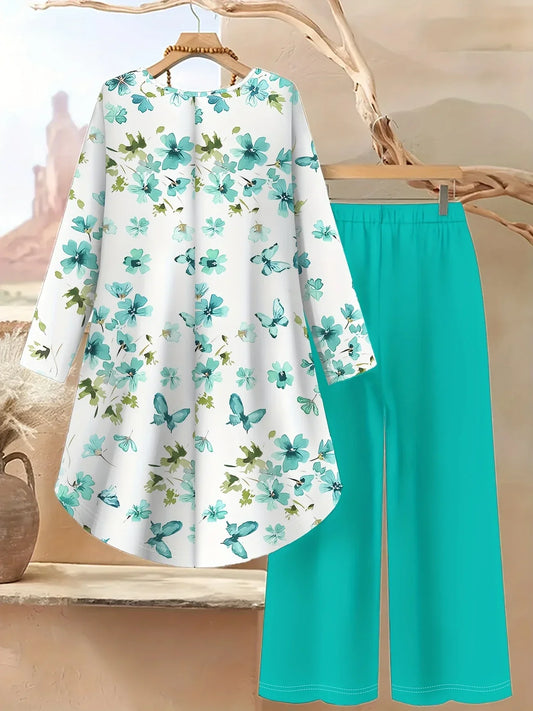 Wings & Whimsy Set – Long Sleeve Butterfly Top + Pants