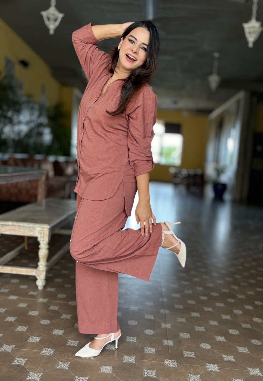 Coco Brown Cotton Cord Set
