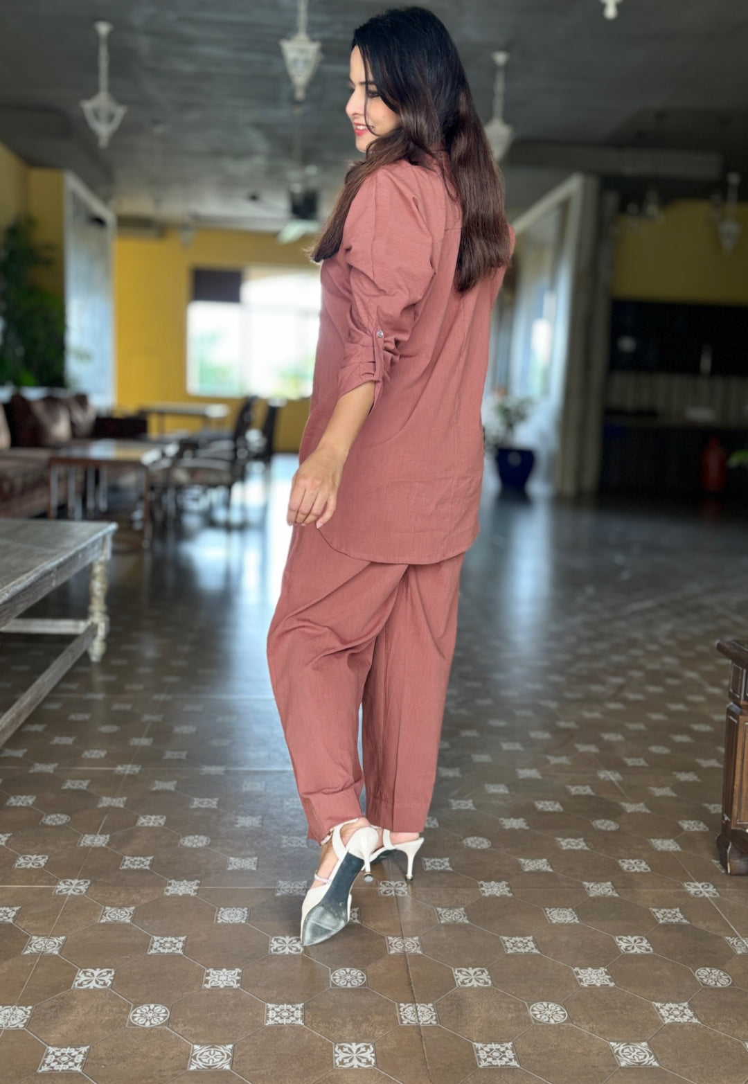 Coco Brown Cotton Cord Set