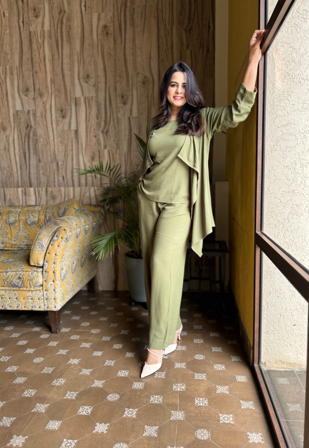 Green Soft Cotton Cord Set