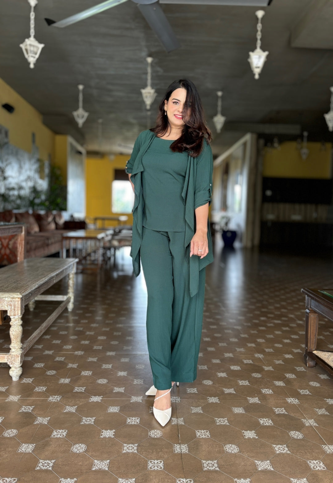 Green Soft Cotton Cord Set