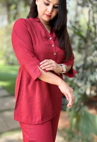 Red Cotton Cord Set