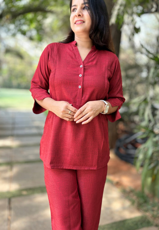 Red Cotton Cord Set
