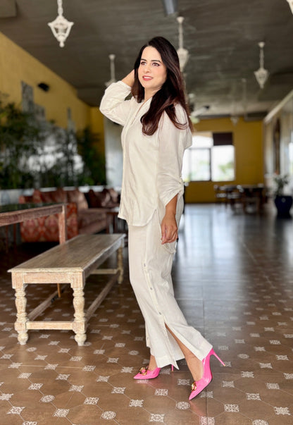 White Cotton Cord Set
