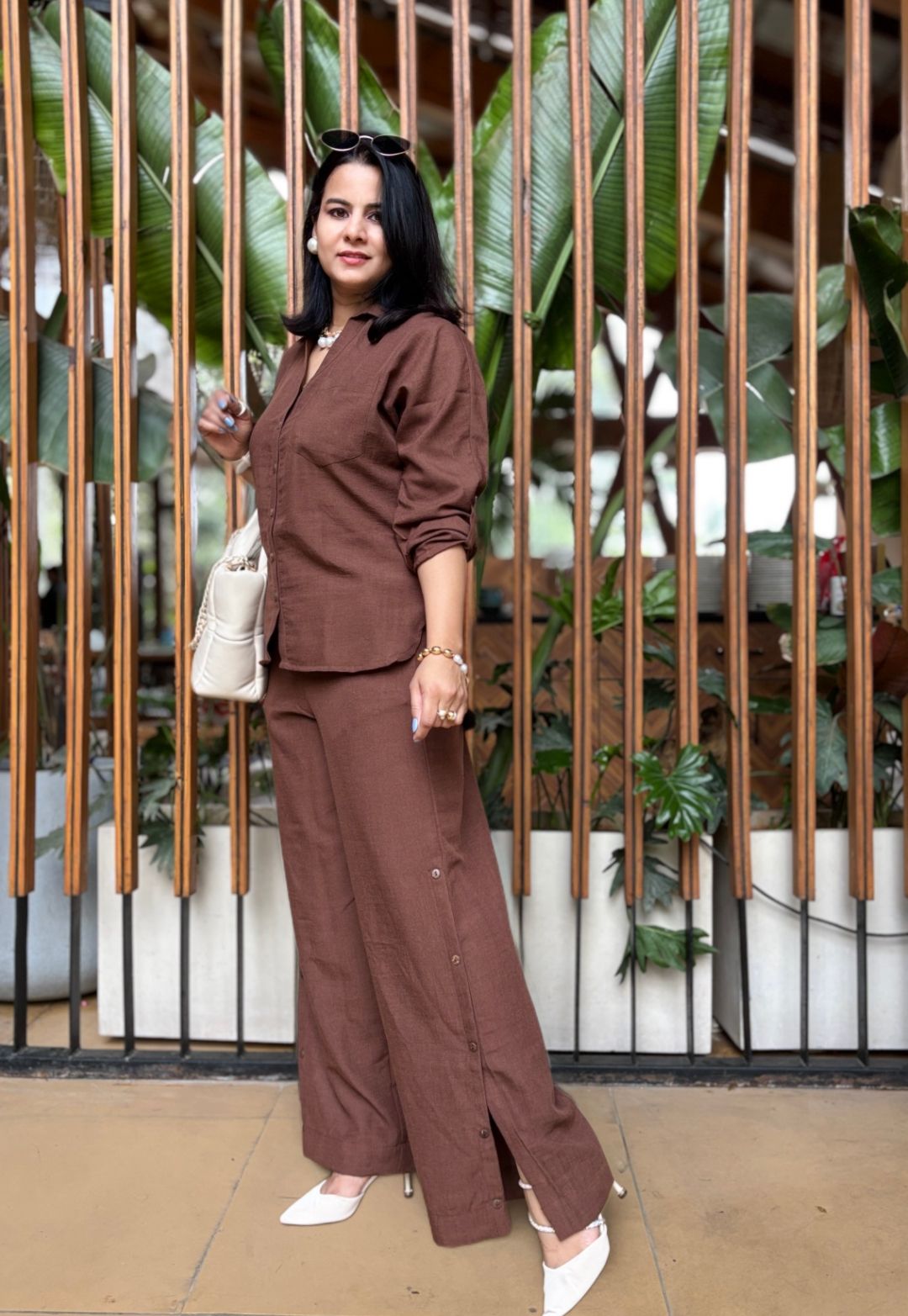 Brown Cotton Cord Set