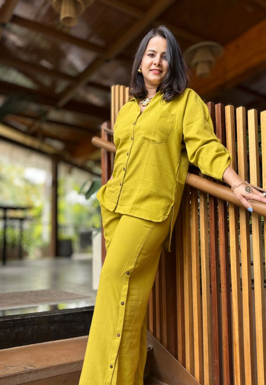 Chrome Yellow Cotton Cord Set