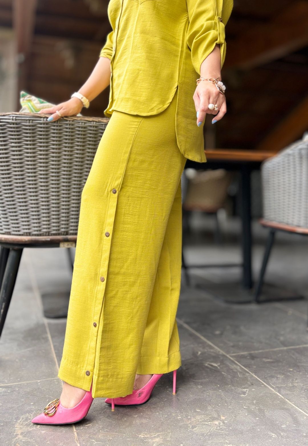 Chrome Yellow Cotton Cord Set