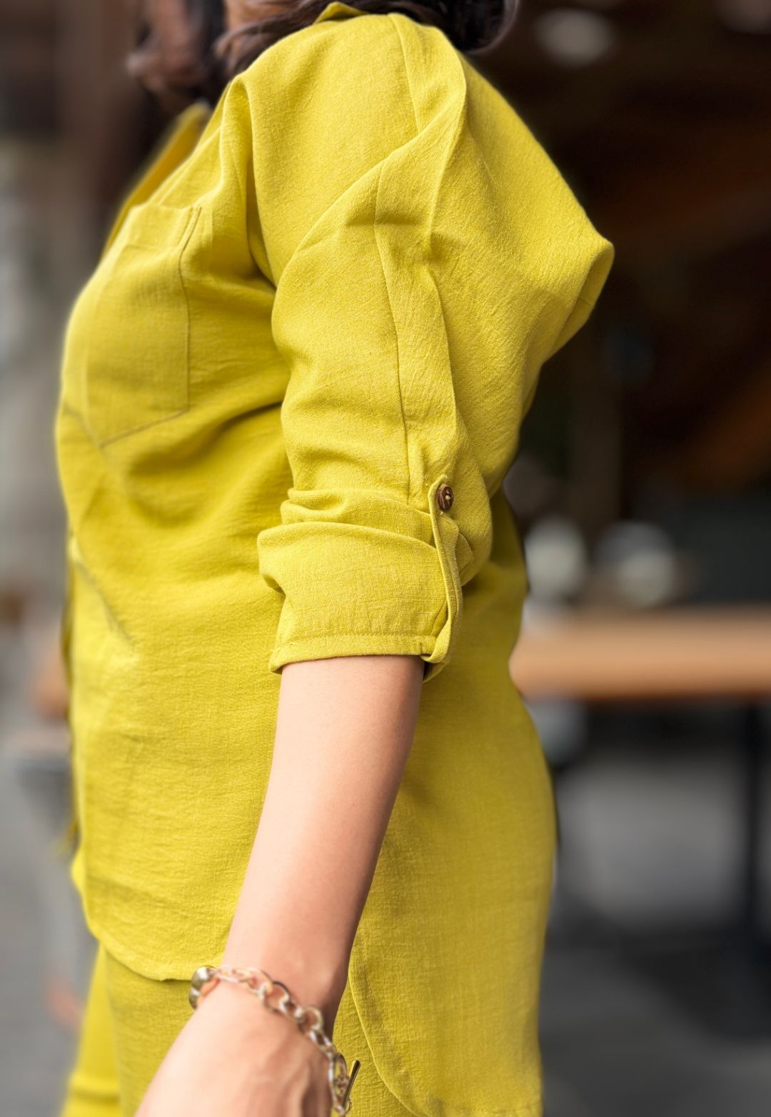 Chrome Yellow Cotton Cord Set