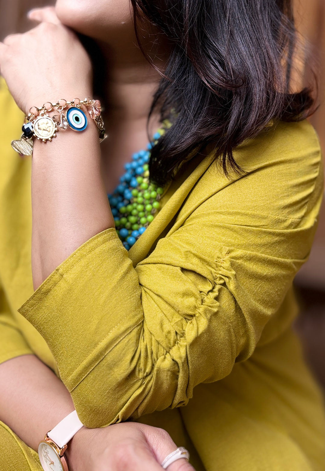Chrome Yellow Cotton Cord Set