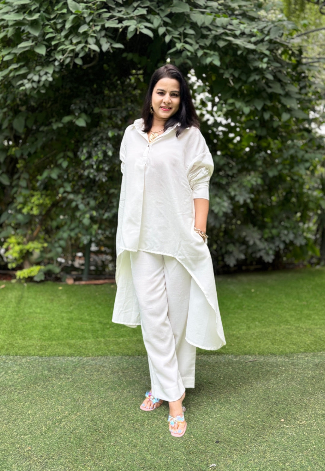White Cotton Cord Set