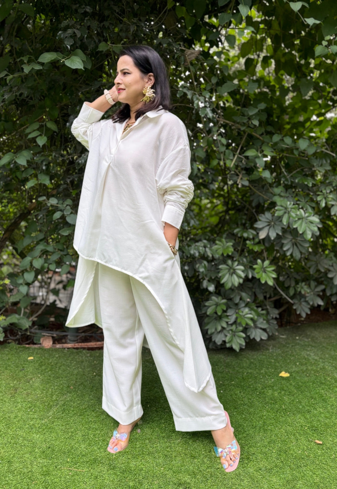 White Cotton Cord Set
