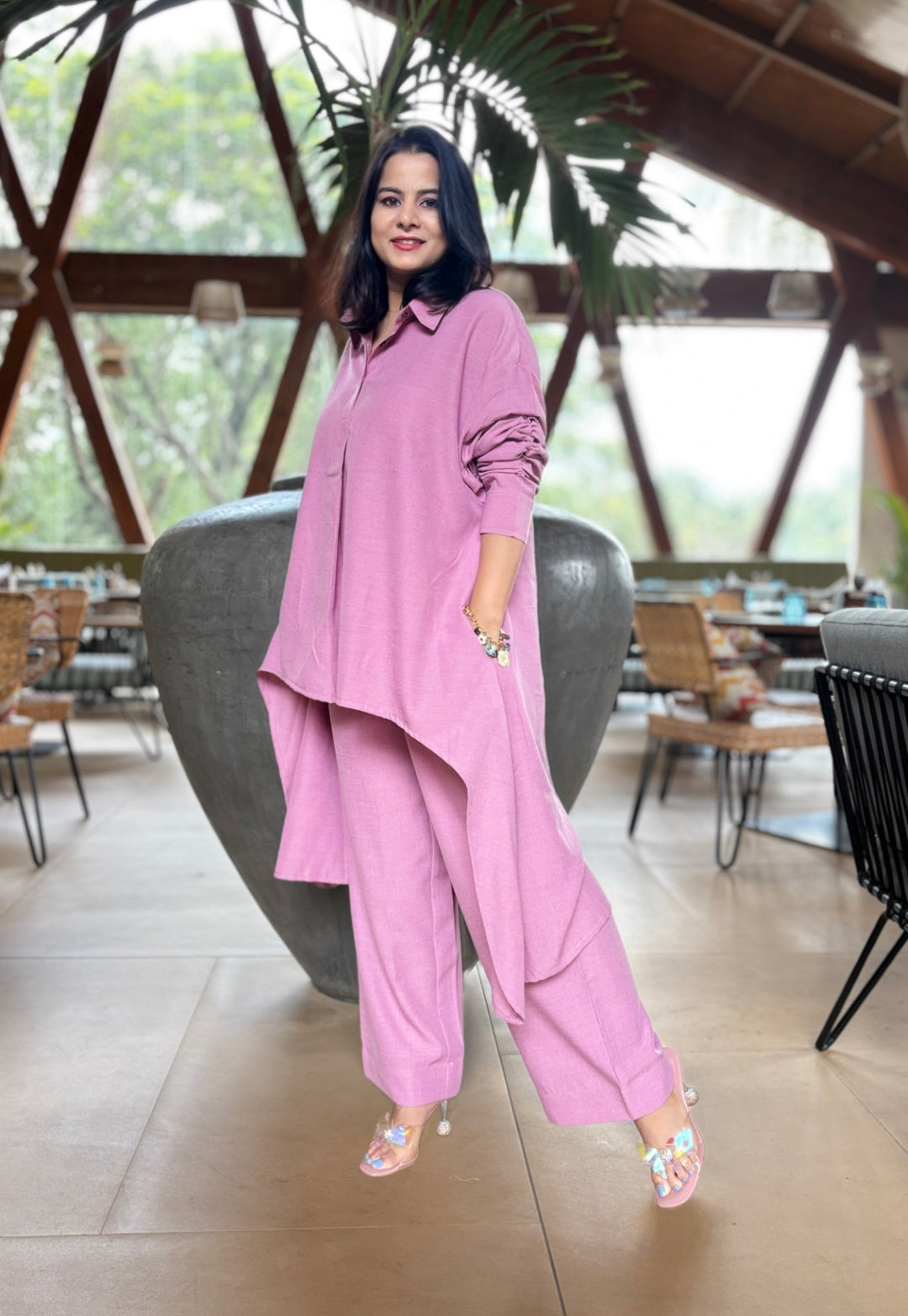 Onion Pink Cotton Cord Set