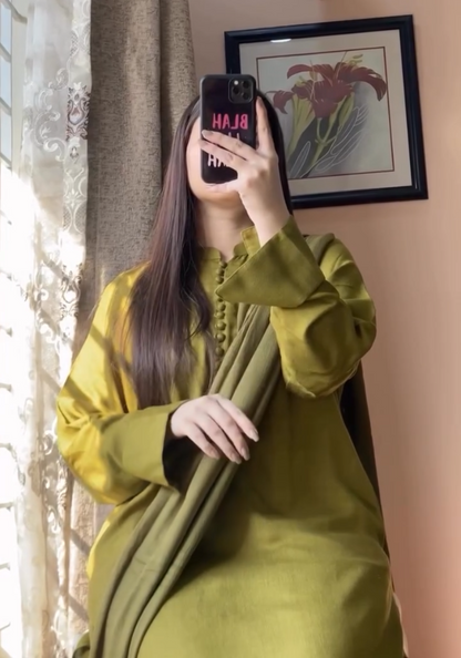 MD Pakistani Kurta Pent with Chiffon Dupatta Set