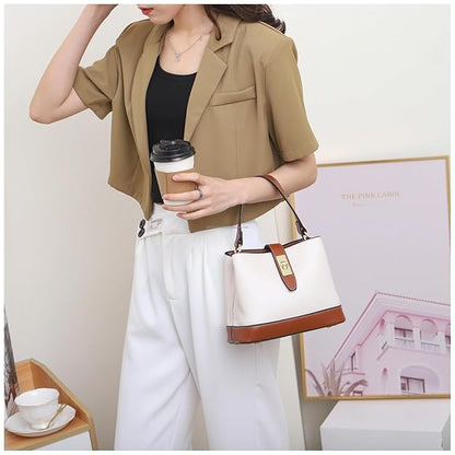 Women's Girls Bucket Cross Body Bag with Sling